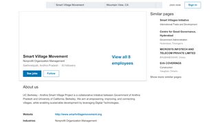 
                            10. UC Berkeley - Andhra Smart Village Project | LinkedIn