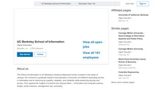 
                            4. UC Berkeley School of Information | LinkedIn