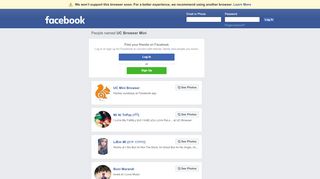 
                            4. UC Browser Mini Profiles | Facebook