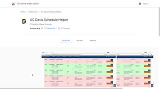 
                            6. UC Davis Schedule Helper - Google Chrome