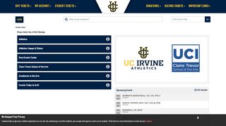 
                            9. UC Irvine | Online Ticket Office | My Account