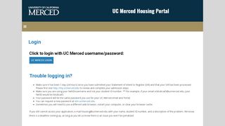 
                            3. UC Merced Housing Portal