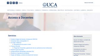 
                            7. UCA - Acceso a Docentes