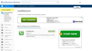 
                            3. UcallWeconn software updates and reviews: UcallWeconn, etc.