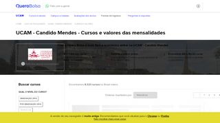 
                            9. UCAM - Candido Mendes - Cursos e Valores das Mensalidades ...