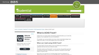 
                            5. UCAS Track | Studential.com