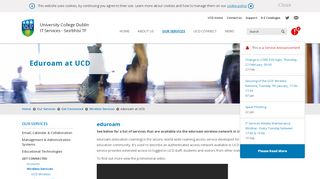 
                            3. UCD IT Services - eduroam at UCD - University College Dublin