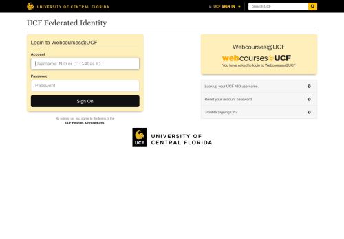 
                            2. UCF Federated Identity