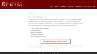 
                            13. UChicago Account - UChicago College Admissions - The University ...