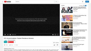 
                            12. UCL Accommodation: Student Residence Advisers - YouTube
