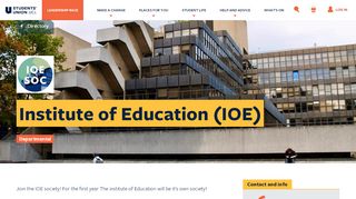 
                            10. UCL Institute of Education (IOE) | Clubs & Societies | Students' Union ...