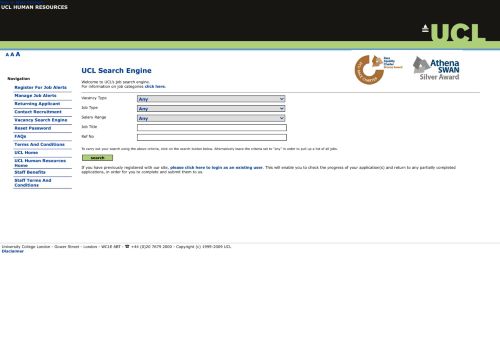 
                            8. UCL job search engine - sajtu - Oleeo