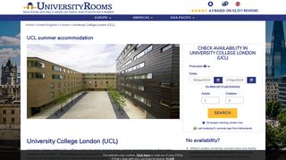 
                            13. UCL summer accommodation - University Rooms