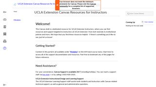 
                            8. UCLA Extension Canvas Resources for Instructors
