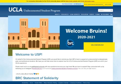 
                            9. UCLA Undocumented Student Program (USP) - Home