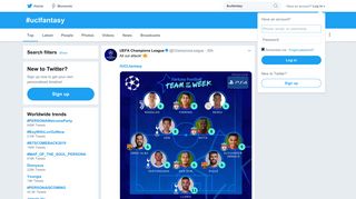 
                            12. #uclfantasy hashtag on Twitter