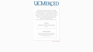 
                            6. UCM-Auth wireless provides UC Merced personnel and students ...