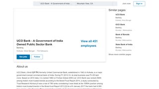 
                            6. UCO Bank - A Government of India Owned Public Sector Bank | LinkedIn