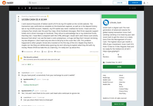 
                            11. UCOIN CASH IS A SCAM : Ucoin_Cash - Reddit