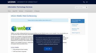 
                            12. UConn WebEx Web Conferencing | Information Technology Services