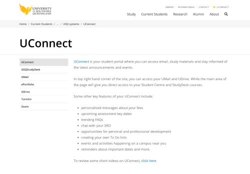
                            8. UConnect - University of Southern Queensland