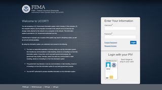 
                            10. UCORT - Login - FEMA.gov