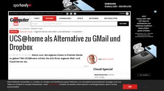 
                            11. UCS@home als Alternative zu GMail und Dropbox - - COMPUTER BILD