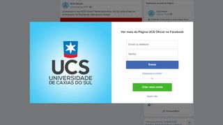 
                            5. UCS Oficial - Já acessou o seu UCS Virtual? Nesta... | Facebook