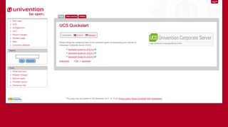 
                            3. UCS Quickstart - Univention Wiki