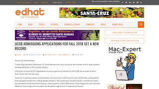 
                            12. UCSB Admissions Applications for Fall 2018 Set a New Record | Edhat