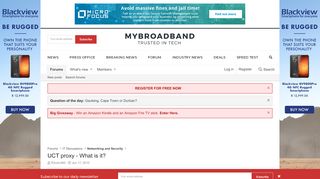 
                            9. UCT proxy - What is it? | MyBroadband