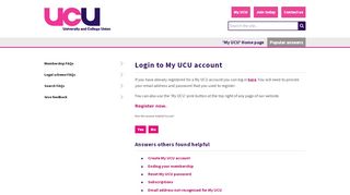 
                            3. UCU - Login to My UCU account