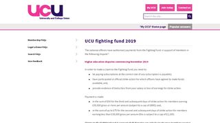 
                            9. UCU - UCU Fighting Fund January 2019