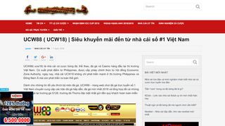 
                            11. UCW88 | Chơi cá cược, đá gà, casino [HOT] Nhận Khuyến Mãi Khủng!!!