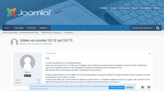 
                            4. Udate von joomla 3.8.12 auf 3.8.13 - Komponenten - Joomla.de ...
