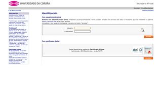 
                            3. UDC - Secretaría Virtual Estudantado