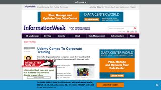 
                            11. Udemy Comes To Corporate Training - InformationWeek