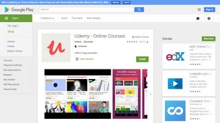 
                            2. Udemy - Online Courses - Apps on Google Play