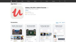 
                            5. Udemy - Online Courses on the App Store - iTunes - Apple