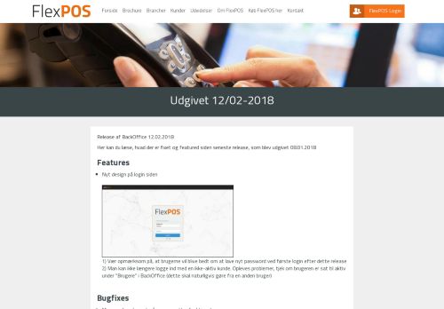 
                            9. Udgivet 12/02-2018 - FlexPOS