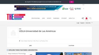 
                            10. UDLA-Universidad de Las Américas World University Rankings | THE