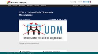 
                            7. UDM – Universidade Técnica de Moçambique | Club of Mozambique