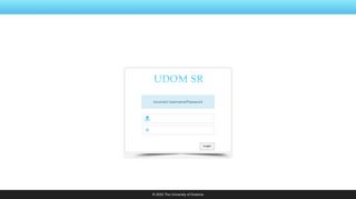 
                            3. UDOM SR - Login - The University of Dodoma