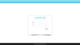 
                            2. UDOM SR - Login