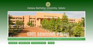 
                            3. UDUS Admission Portal