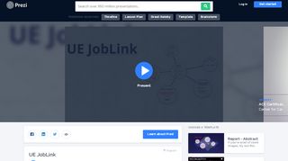 
                            4. UE JobLink by Center for Career Development at UE on Prezi