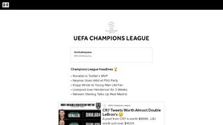 
                            9. UEFA Champions League | Bleacher Report | Latest News, Videos ...