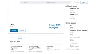 
                            9. UEFA: Jobs | LinkedIn