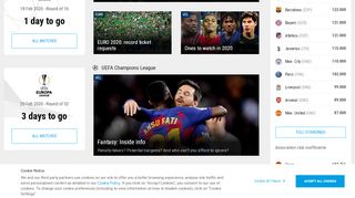 
                            2. UEFA.com: The official website for European football