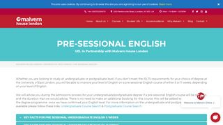 
                            11. UEL Pre-Sessional English | Malvern House London